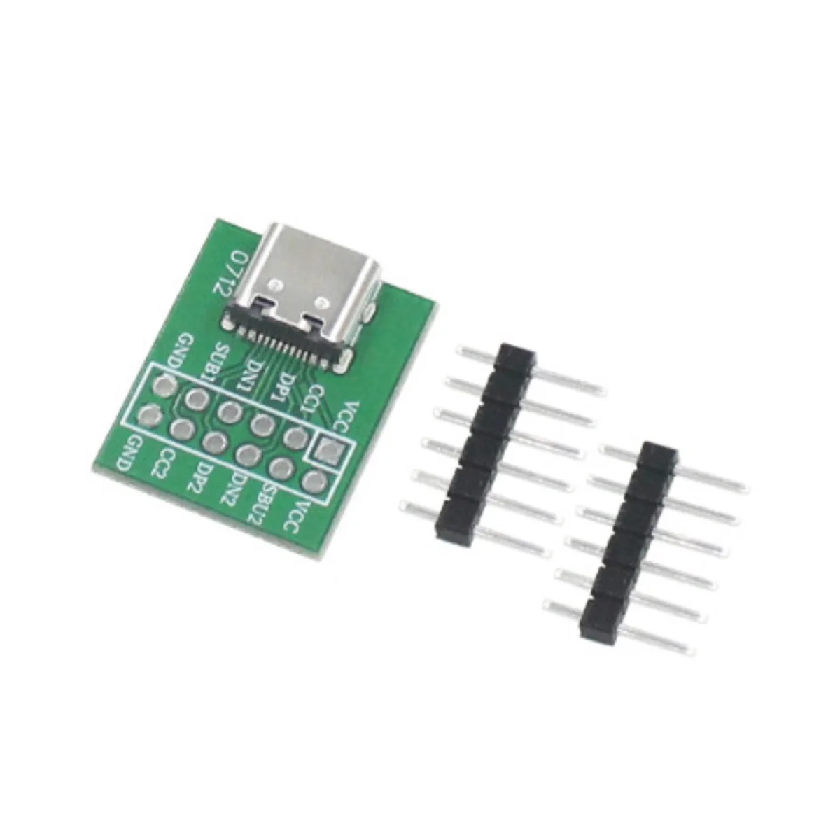 Tipo C Transferência USB Pin Test Board, Adaptador Feminino, Módulo Conversor