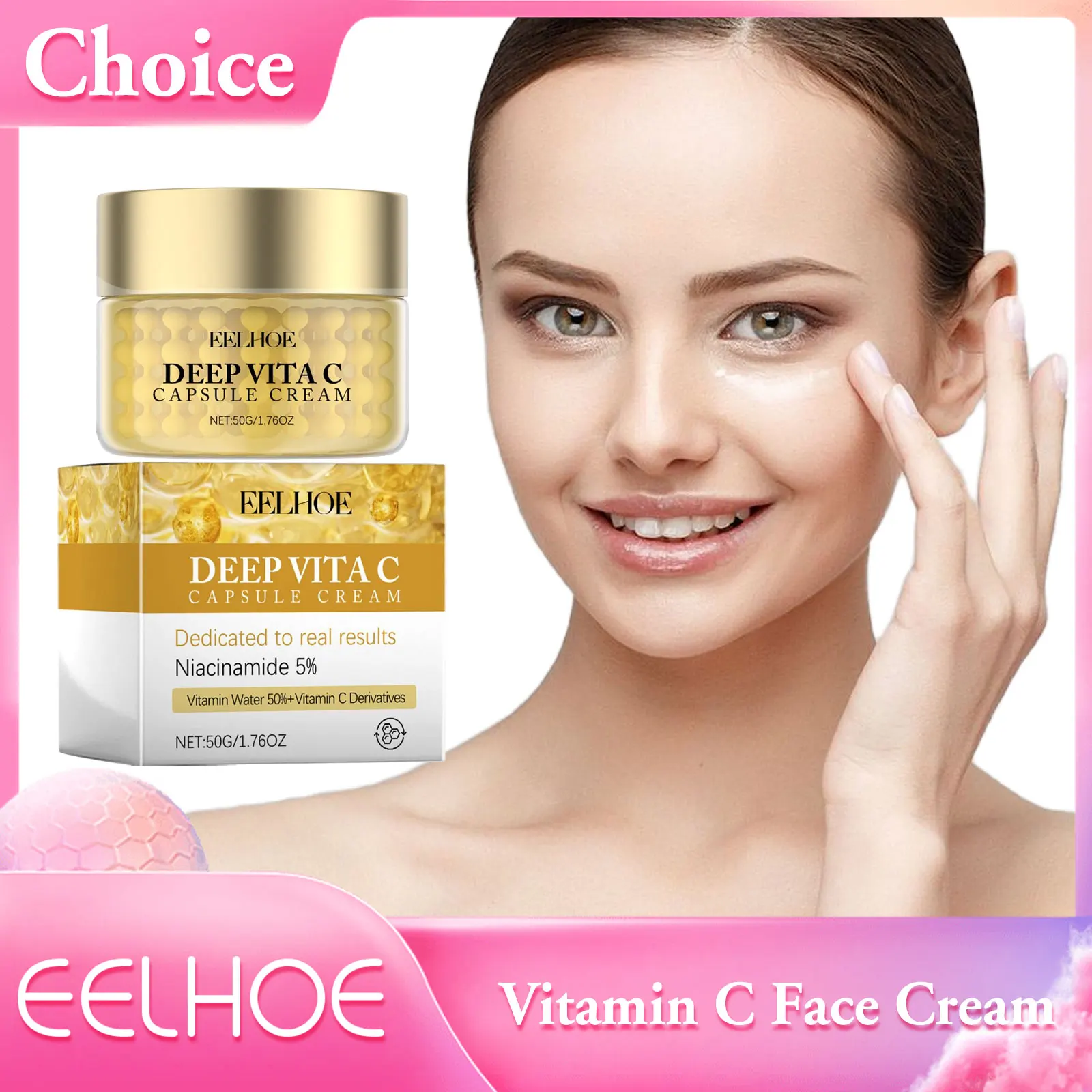 

Vitamin C Face Cream Moisturizing Hydrating nicotinamide Brightening Facial Cream Dark Spots Remover Facials Skin Care Products