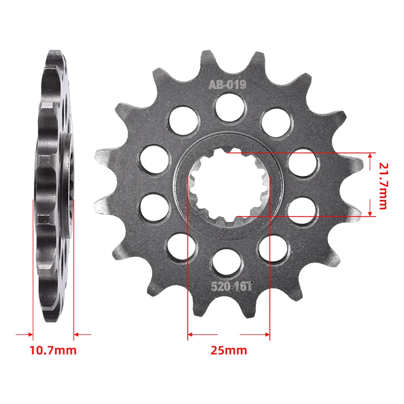520 Motor Front Rear Star Chain Wheel Sprocket for Yamaha FZ6 FZ6R FZ-6R XJ6 SP Diversion F ABS FZ1 YCG 2009-2016 2017 2018 2019 image 3