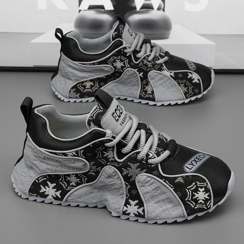 

New Fashionable Men's Shoes Breathable Casual Sneaker Fashion Personality Tide Shoes