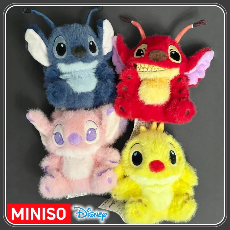 

В наличии новая подлинная плюшевая кукла Miniso Mini Stitch And Cousin, мягкие плюшевые игрушки Leeroy Angel Reuben, модный сбор аниме-подарок