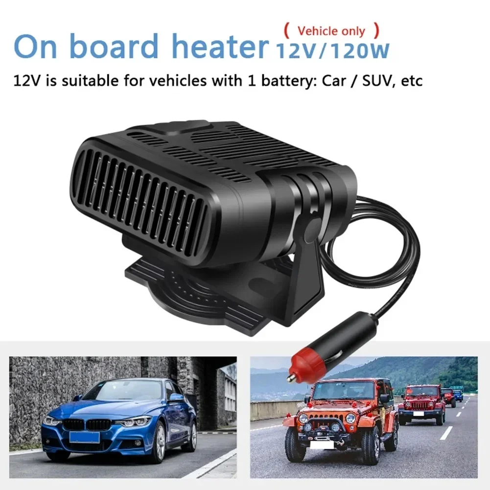 200W Dryer Windshield Defogging Car Heater 12V/24V Heater Portable Defogger Defroster Heating Fan Household Heater 2026 New