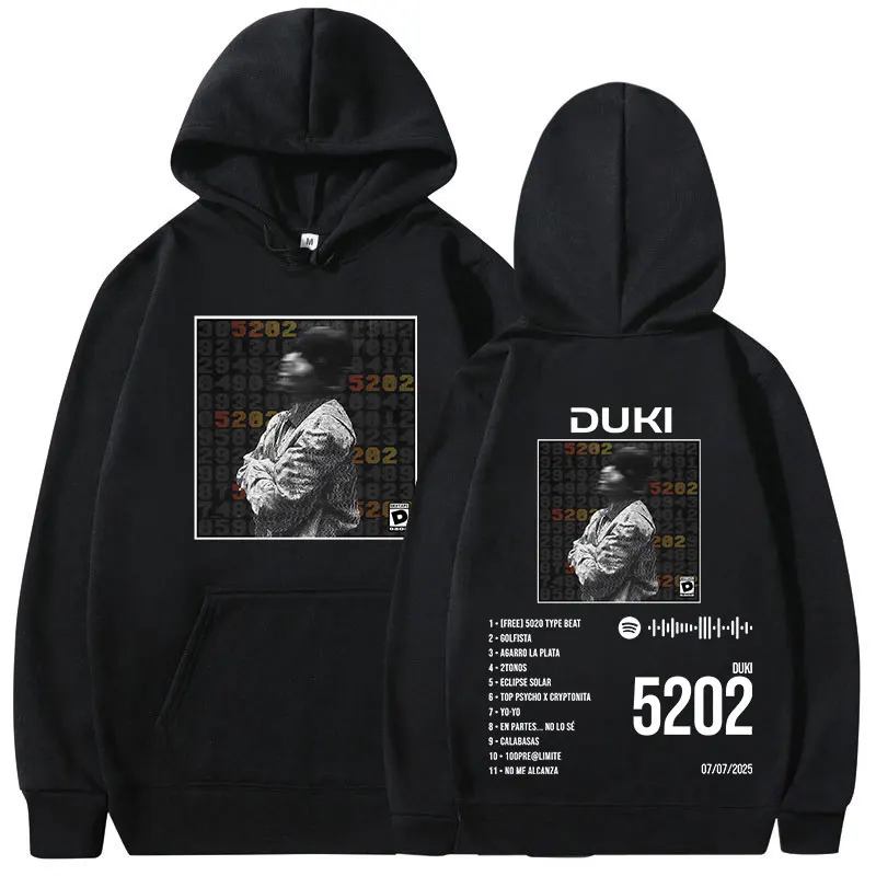

Рэпер Duki Duki 5202 MIXTAPE Album Merch толстовки мужские и женские толстовки с капюшоном большого размера модные пуловеры с длинными рукавами в стиле хип-хоп