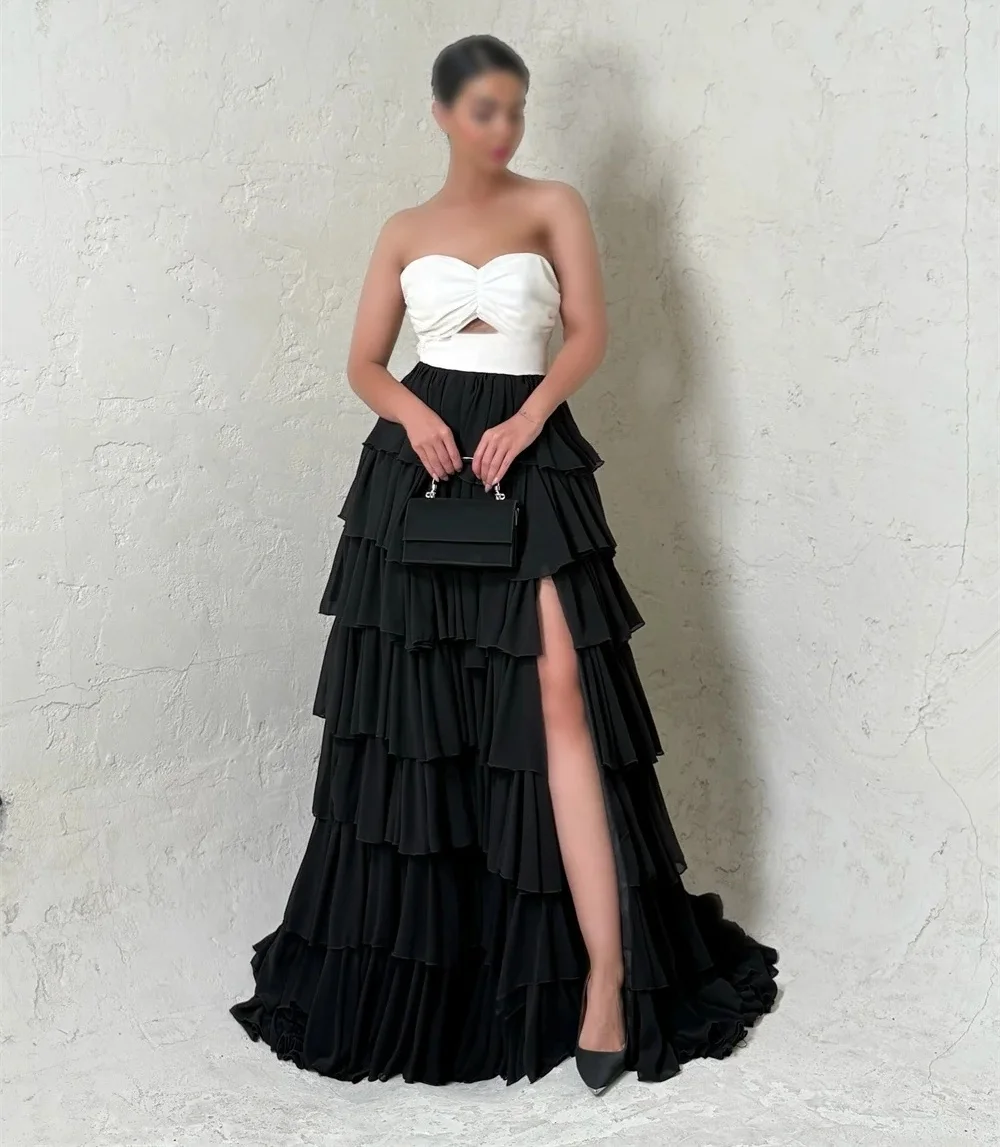 فساتين سهرة بفتحة سوداء طويلة مناسبة حسب الطلب فساتين سهرة للجنسين جيرسي ريترو دبي السعودية العربية إسرائيل حفلة موسيقية مخصصة