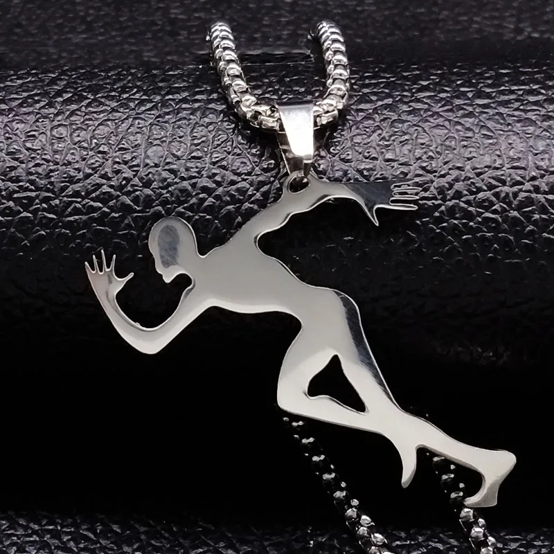 2026 Runner Stainless Steel Necklaces & Pendants for Women Big Long Silver Color Necklaces Pendants Jewelry colgante N1362S01