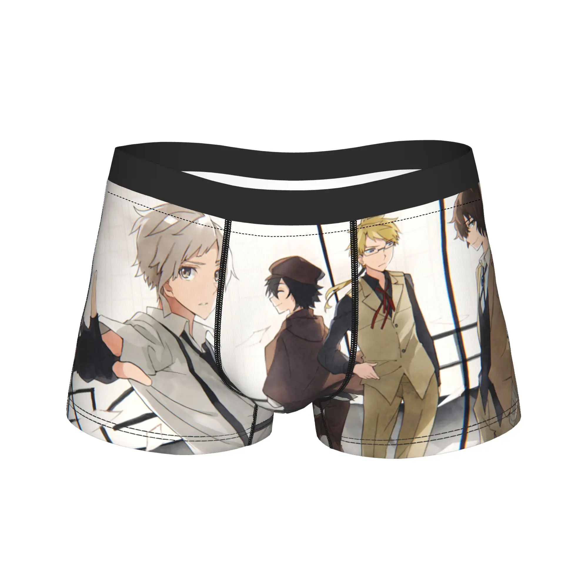 

Nakajima Edogawa Kunikida Dazai Men Underwear Bungoustrays Dogs Anime Boxer Briefs Shorts Panties Mid Waist Underpants for Homme