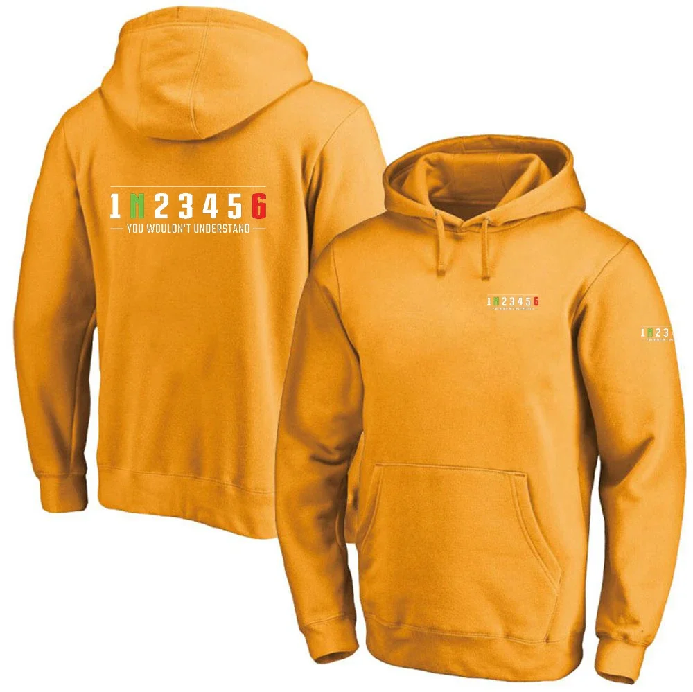 Pengendara sepeda motor 1n23456, Sweatshirt Hoodie bercetak modis baru musim gugur dan musim dingin Harajuku tetap hangat