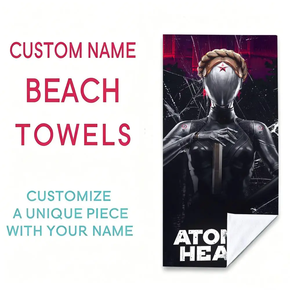 Game A-Atomic Heart Towel Towel Beach Towel Oversized Quick Dry Towel Absorbent Soft Swim BeachTowels for Men Women