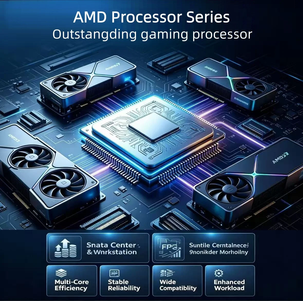 AMD Ryzen 9 9950X3D 16-Core 32-Thread 4NM 4.3Hz/5.7GHz L3=128MB 170W CPU Gaming Processor Socket AM5 DDR5 NEW No Cooler No Fan