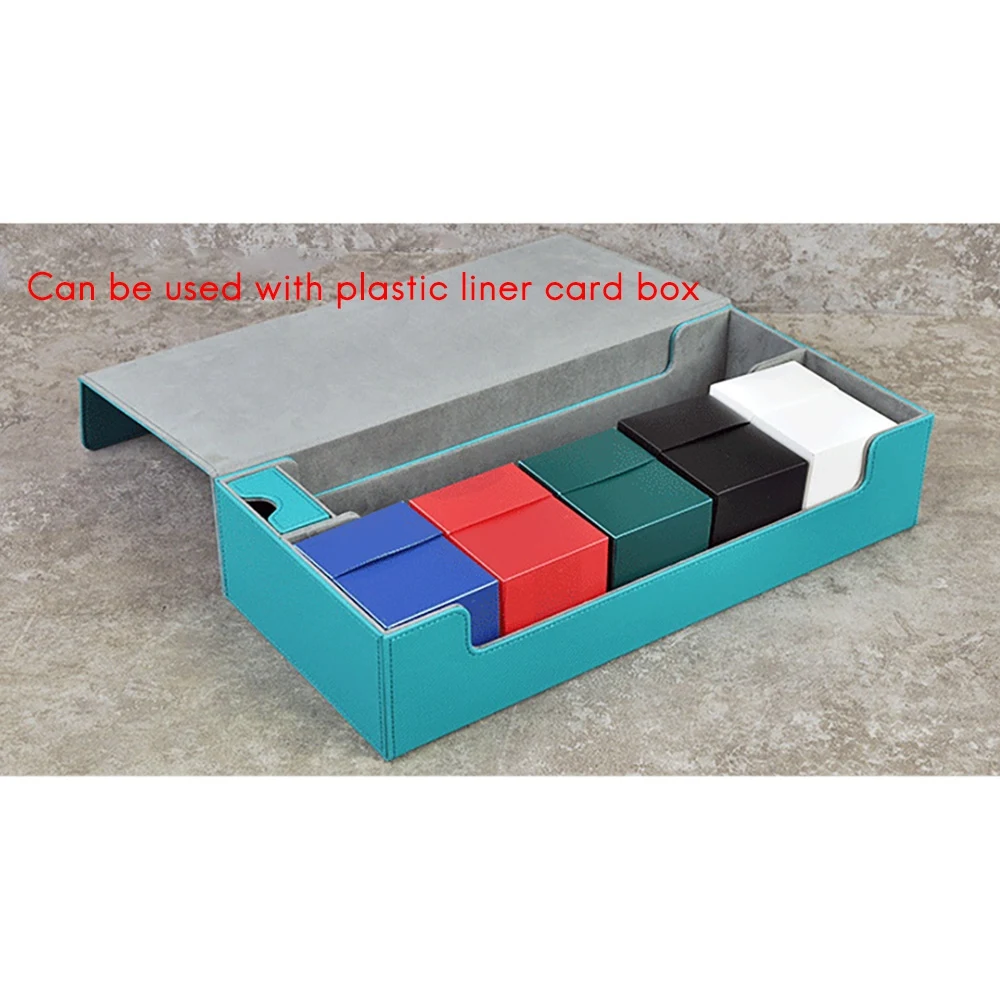 Large Card Case Deck Box Playmat and Dice Collector Container Card Storage Box Storage Dustproof Card Storage Box A