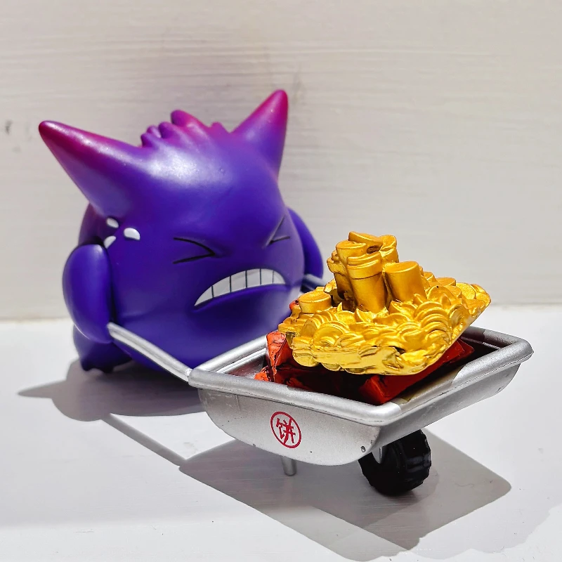 Pokemon Anime Character Figures Gengar Cute Model Toys Desktop Ornaments Collectibles Kids Birthday Gifts