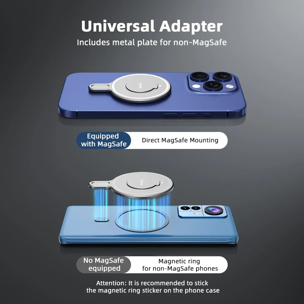 Flymile Magsafe محول ل DJI OM 7P/Osmo موبايل 6 مثبت Gimbal المغناطيسي جبل حامل هاتف لوحة معدنية حلقة الملحقات