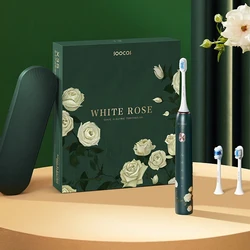 SOOCAS-cepillo de dientes eléctrico Van Gogh X3U para adultos, cepillo de dientes sónico ultrasónico, verde, actualizado, tipo c, recargable rápido, impermeable IPX7