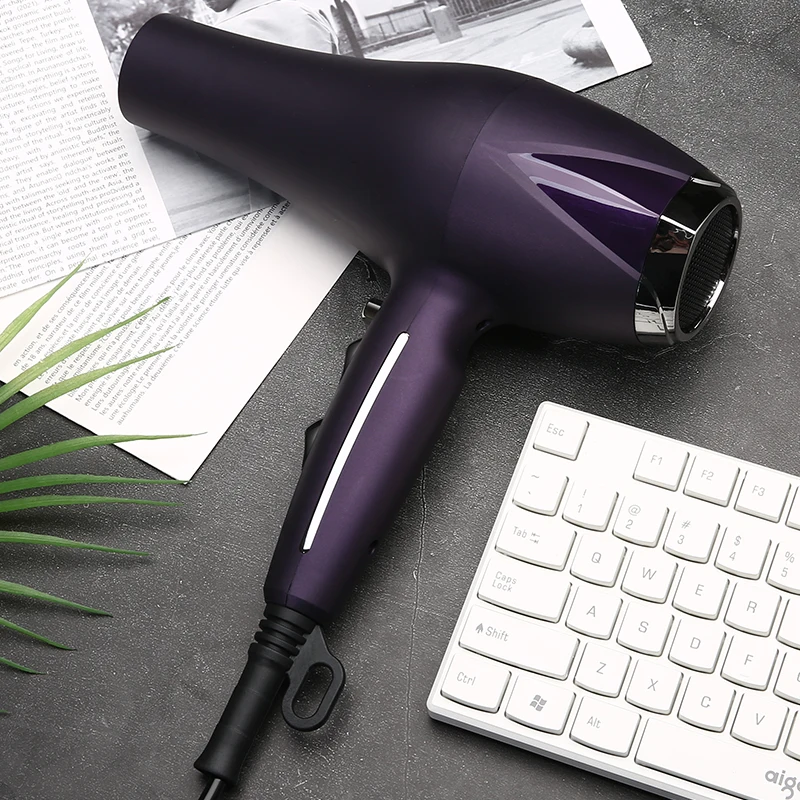 Professional Salon Hair Dryer with 2000W 3 Heat 2Speed Settings 1 Nozzles Lightweight Design for Fast Drying an