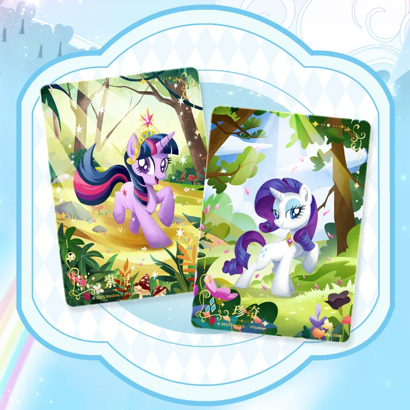 أنيمي بلدي ليتل المهر الداعم حزمة HX1 الخيال العالم لعبة ببطاقات ورقية TCG تحصيل بطاقات هدية للأطفال لعبة طاولة أطفال