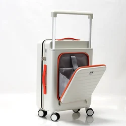 Trolley Case for 20/24 inches Universal Wheels Travel Suitcase Rolling Luggage Case Rear Opening Wide Bar Lightweight Luggage