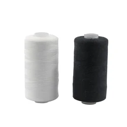 2Pcs 500M Sewing Thread Polyester Thread Set Strong And Durable Black White Sewing Threads For Hand Machines