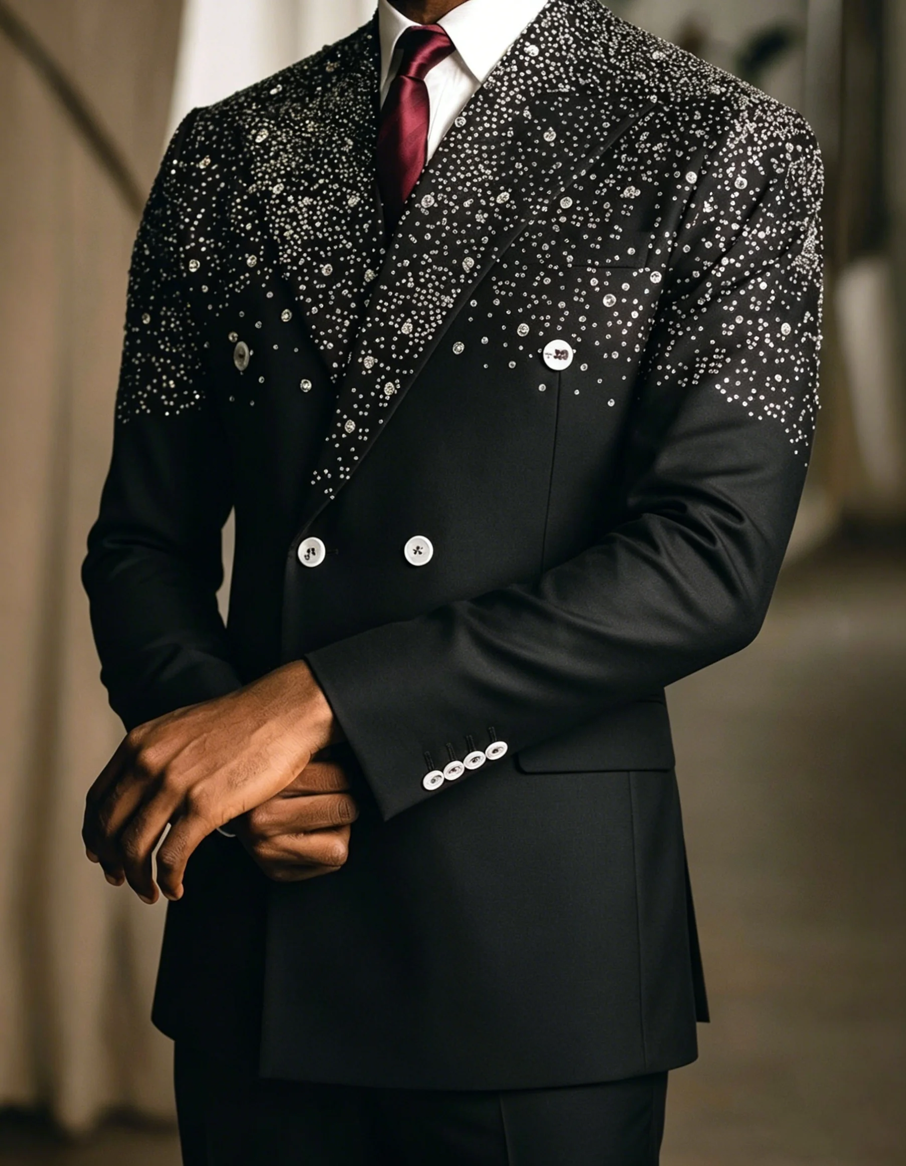 Costumes de mariage modernes pour marié, Tuxedos à revers à Double boutonnage, 2 pièces, veste et pa