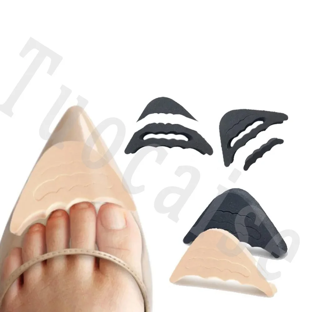 Toe Plug Soft Half Insoles Reusable Toe Sponge Filler Inserts for Shoes Adjustable Too Big Foot Brace Pads Unisex Shoe Inserts