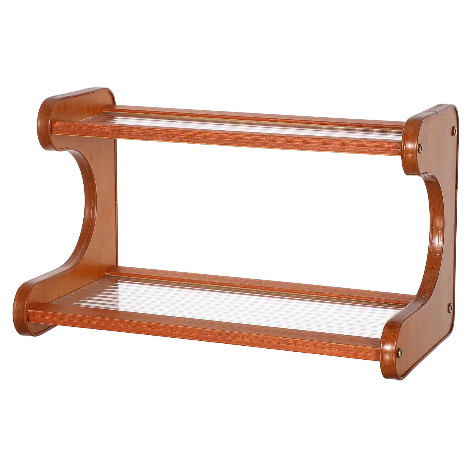 2-Tier Desktop Storage Rack Modern Minimalist Shelf Organizer for Office Dorm Kitchen Stationery Books Cosmetics Spices