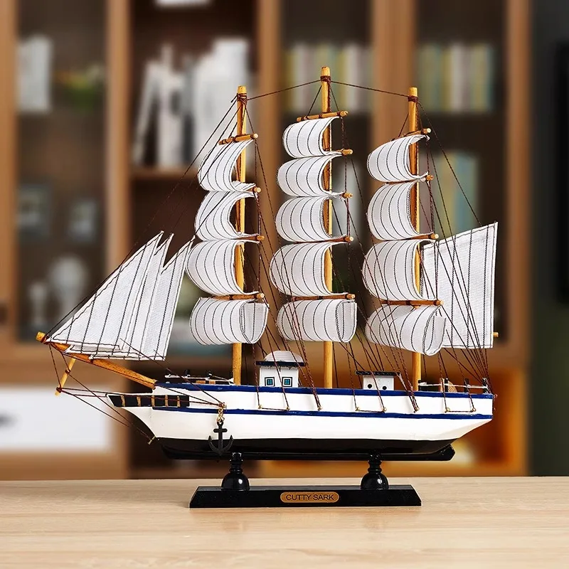 Simulation pirate boat Room Ornaments,Handmade Wooden Ship,Home Decoration,Study Office Decoration,Children\'s Day,Birthday Gift