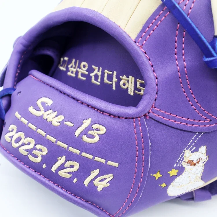 Couro Kip personalizado com padrão especial para luvas de beisebol e softball com melhor qualidade