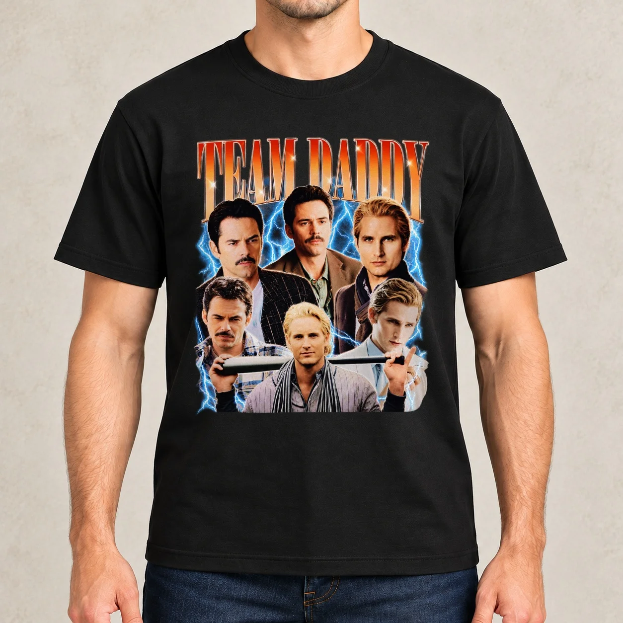 Vintage Team Daddy Carlisle Cullen and Charlie Swan Bootleg Essential T-Shirt t shirts for man slim fit T-Shirt
