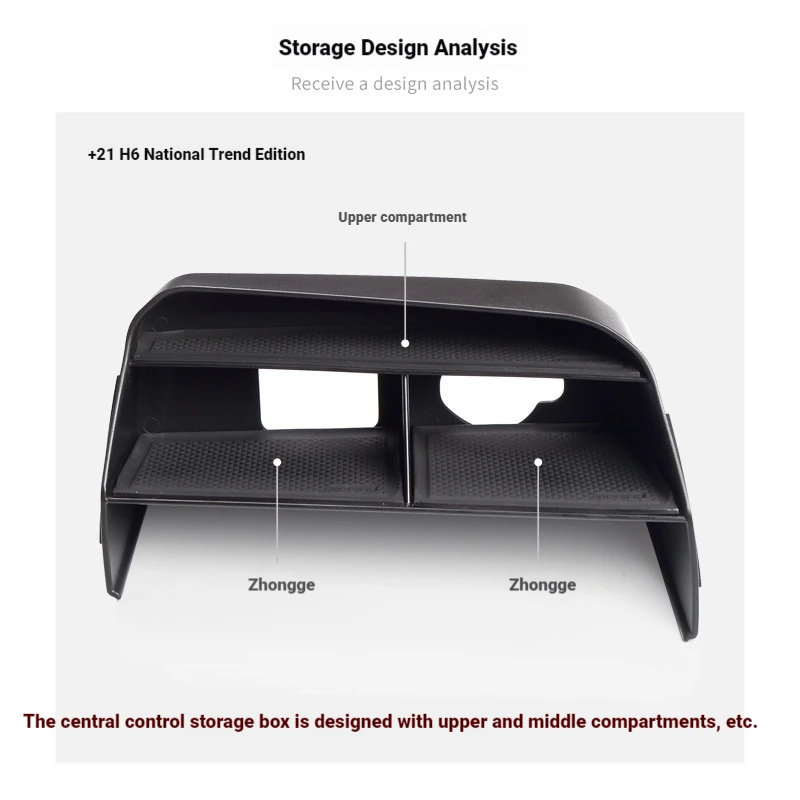 It is suitable for Great Wall Hover H6 Guochao Edition central control storage box, car modification storage box, compartment st