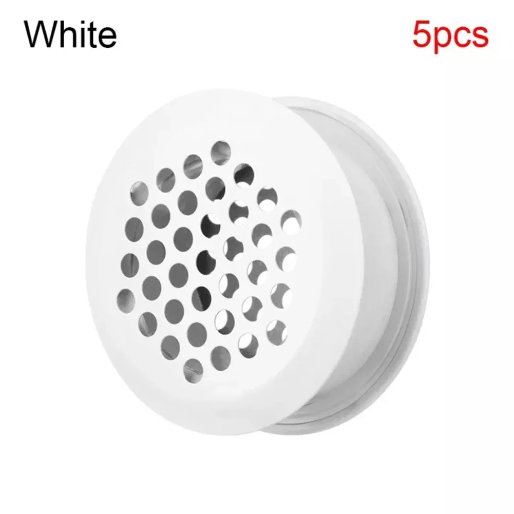 Fori in rete di sfiato hardware Argento bianco nero Griglia di ventilazione Scarpa per armadio Foro di sfiato a doppia faccia Copertura per prese d'aria per armadio