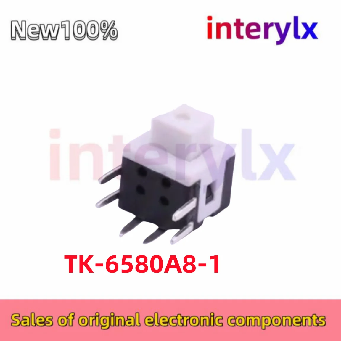 10Pcs/Lot Original TK-6580A8-1 TK6580A81 self-locking switch 5.8*5.8*7.3 sound and lock plug-in six-pin DIP with lock 6P pin