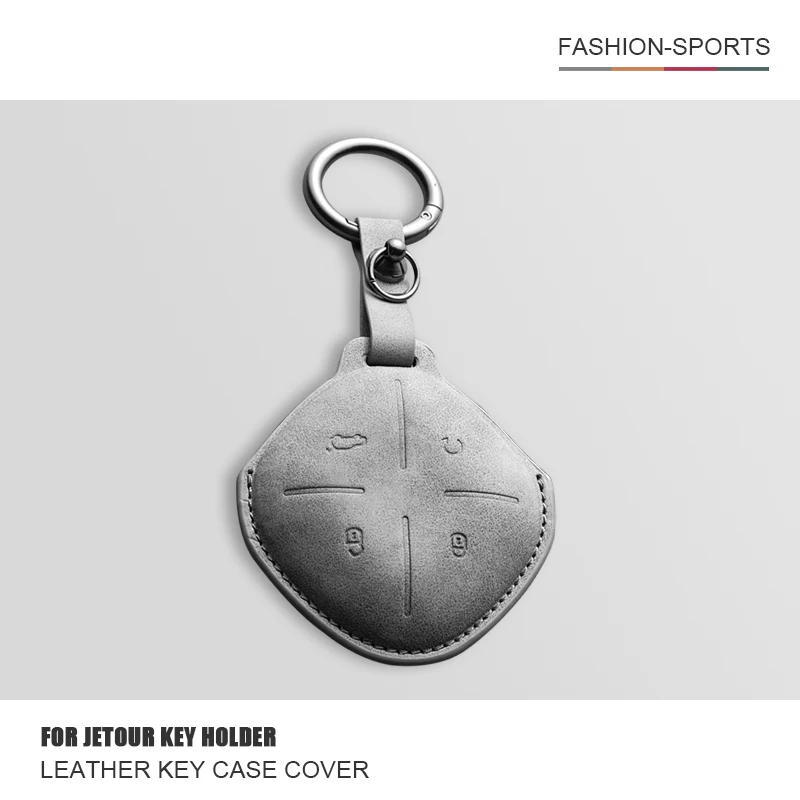 

Leather Car Smart Key Case Cover For Chery Jetour Dashing IDM I-DM X-1 Plus DCT 2023 2024 Key Protector Shell Fob Accessories