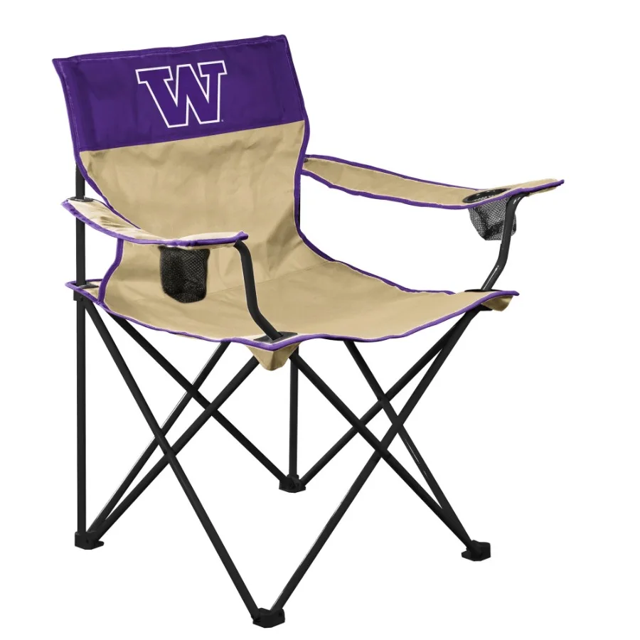 

Кресло Big Boy от Washington Huskies для взрослых - прочное, удобное и стильное, идеально подходит для дома, мероприятий на открытом воздухе и спорта.