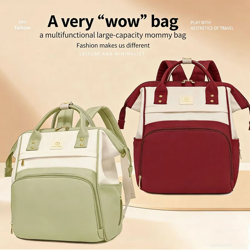 New Diaper Bag Backpack Baby Bag Baby Girl Boy Diaper Bag for Dad Mom with Travel Large Diaper Go Out Bags with Lightweight