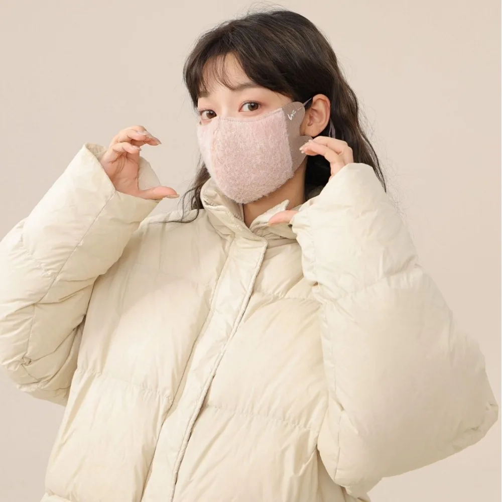 롤러 벨벳 여성 겨울 따뜻한 마스크 ​​방풍 부드러운 두꺼운 3D 입체 마스크 ​​따뜻함 도구 조절 가능