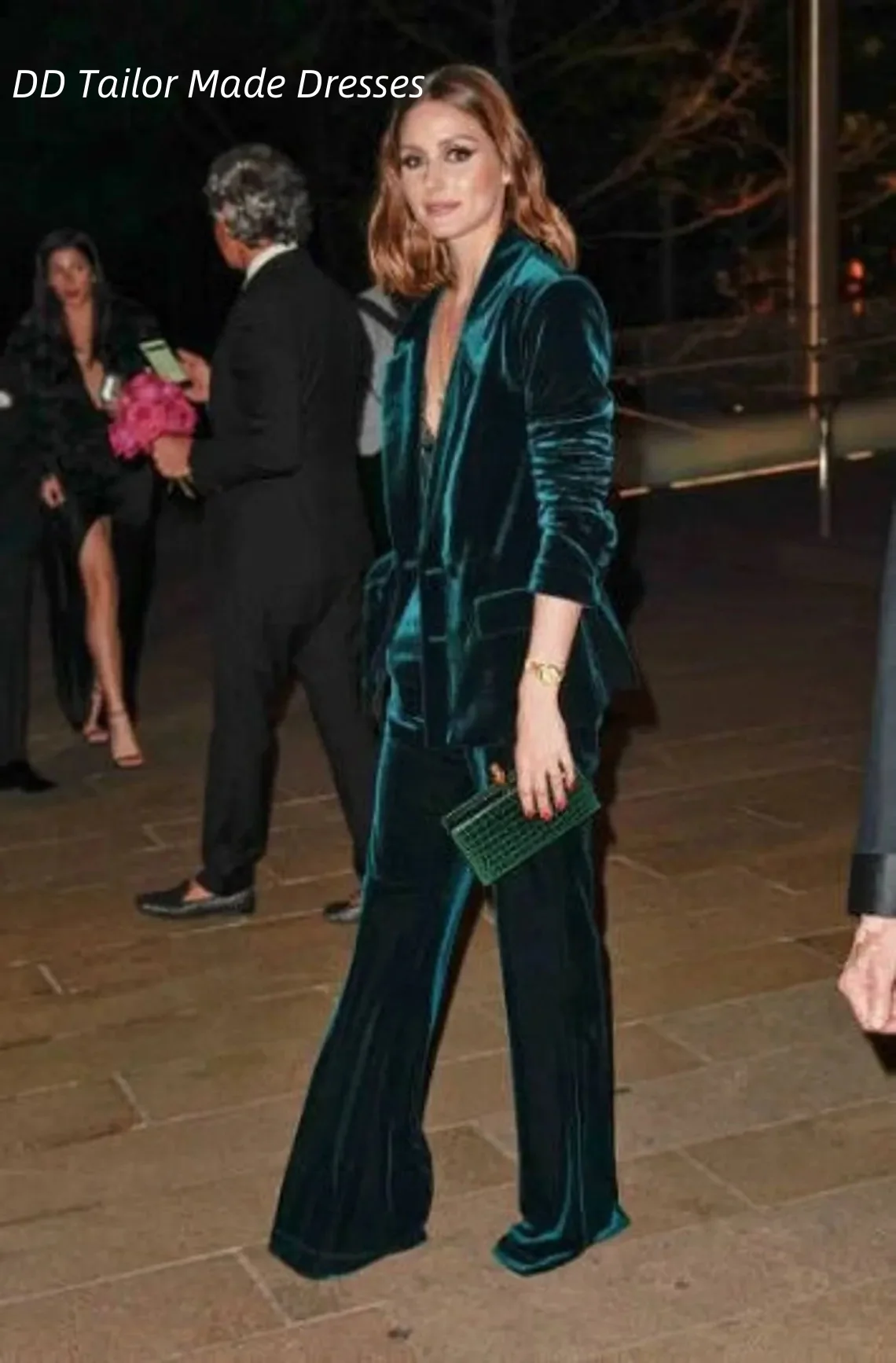Eleganti pantaloni da sposo per la madre della sposa in velluto, 2 pezzi, slim fit, abiti da festa di nozze per ospiti, blazer da donna personalizzato