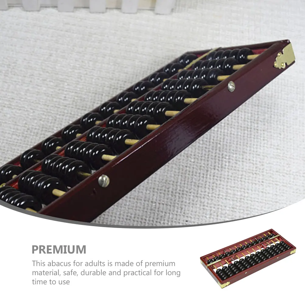 나무 주판 13 열 빈티지 수학 장난감 어린이 산술 프레임 학생 학습 도구 교육 보조 계산