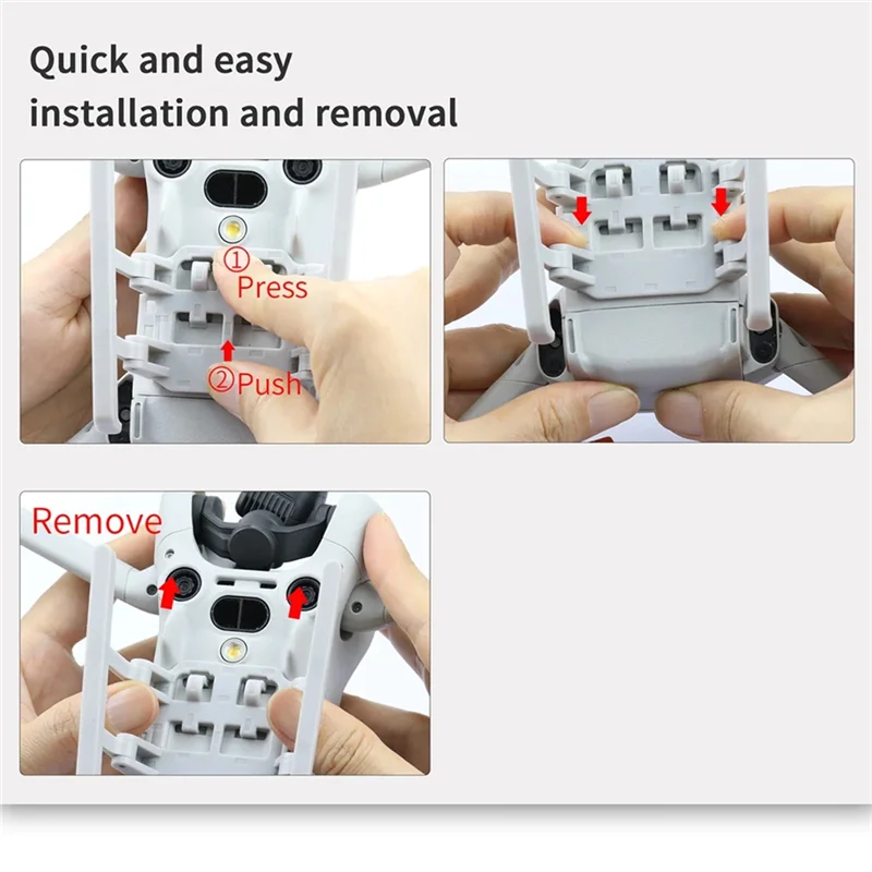 For DJI Mini 4 Pro Drone Gimbal Camera Lens Anti-Collision Protection Bracket Landing Gear Support Leg Heightening