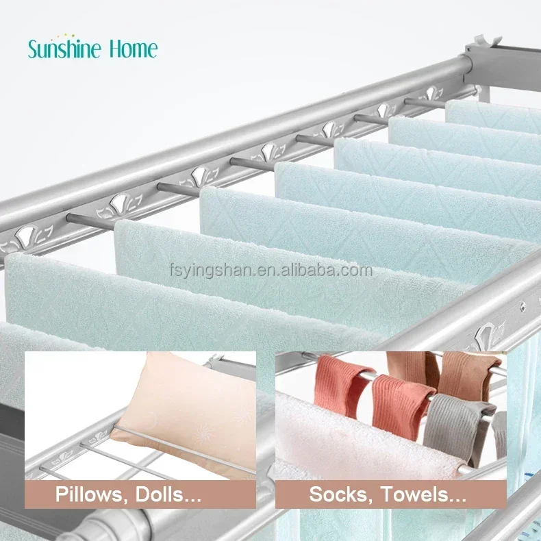 Intelligent Automatic Remote Control Support Space Saving Cloth Hanger Ceiling Mounted Aluminum Clothes Drying Rack