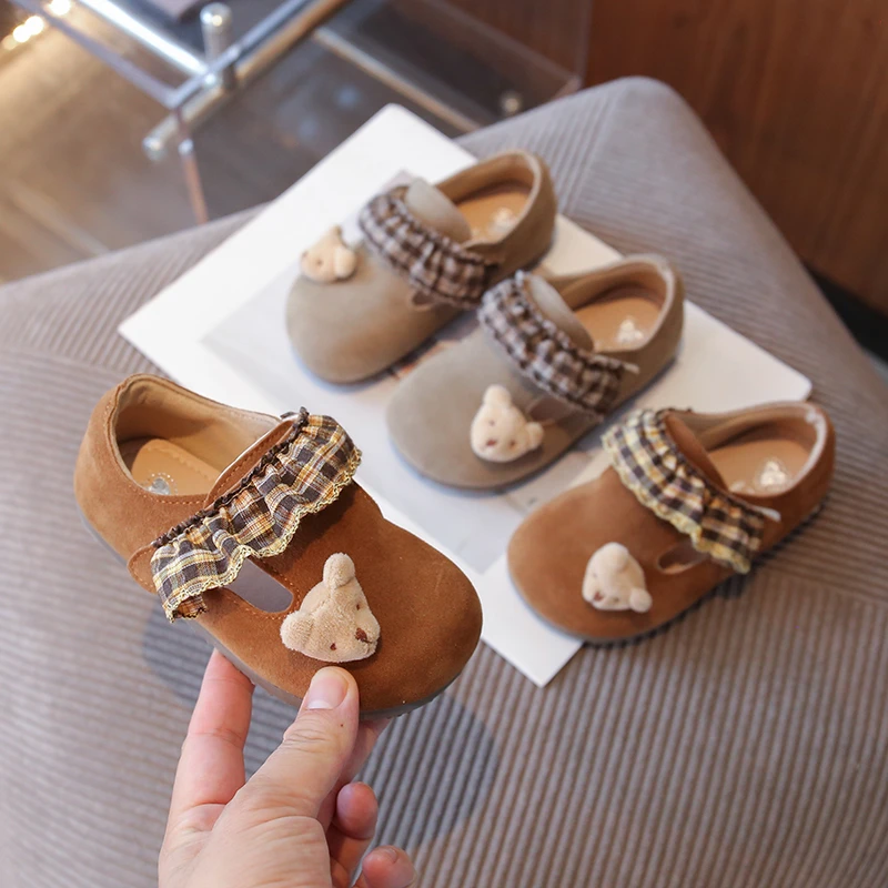 

Children's Birken Shoes 1-8 Years Old Khaki Cartoon Boys Girls Casual Shoes Spring Autumn Lightweight Non-slip Kids Single Shoes