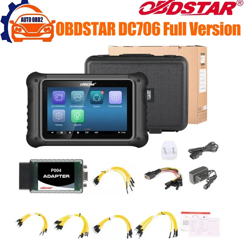 

Новейший инструмент OBDSTAR DC706 ECU, полная версия для ECM /TCM/ BODY/Clone от OBD или скамья для автомобилей и мотоциклов Plus P003