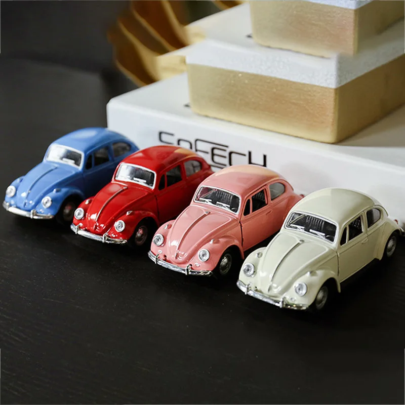 

Home Decor Mini Car Model Gifts Ornaments Iron Crafts Bus Figurines Vehicle Miniature Kid Toys Birthday Gift Desk Decors