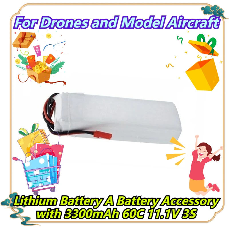 

Lithium Battery A Battery Accessory with 3300mAh 60C 11.1V 3S For Drones and Model Aircraft