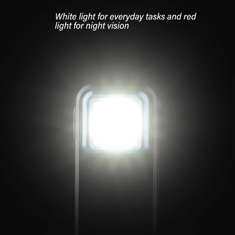 LED Flashlight Keychain Light Brightness USB C Rechargeable Work Light Fishing Drop shipping