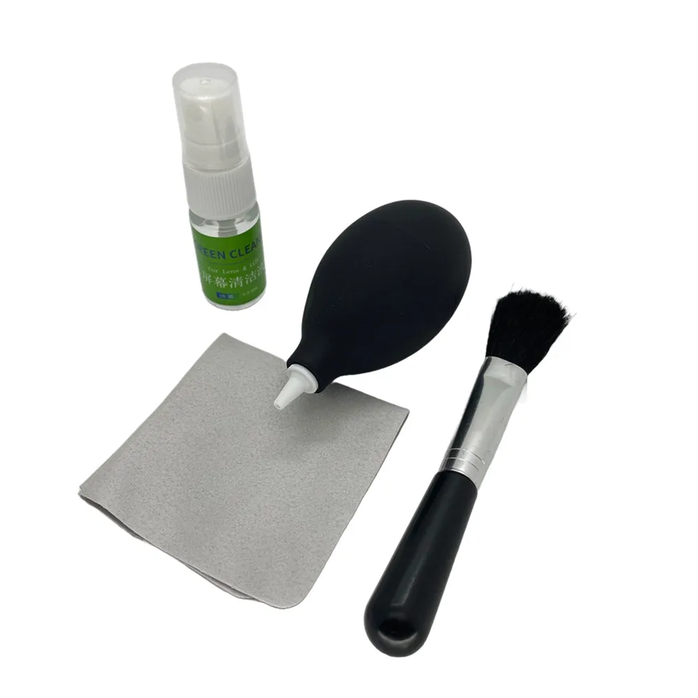 Professional 4in1 Cleaning Kit Set 4 in 1 Blower Soft Cloth Brush Tool for Digital Film Camera Lenses