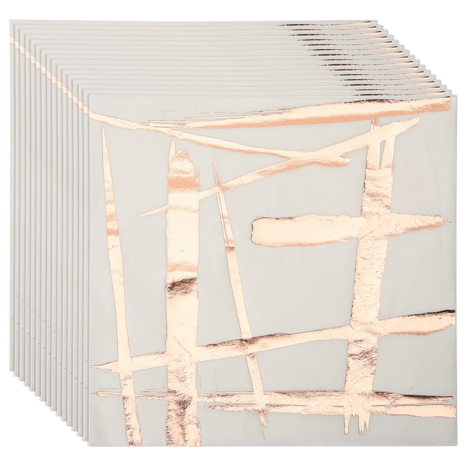 مناديل ورقية مطبوعة برقائق ذهبية لوازم حفلات الزفاف مناديل عشاء لتزيين طاولة الحدث والعطلات #1