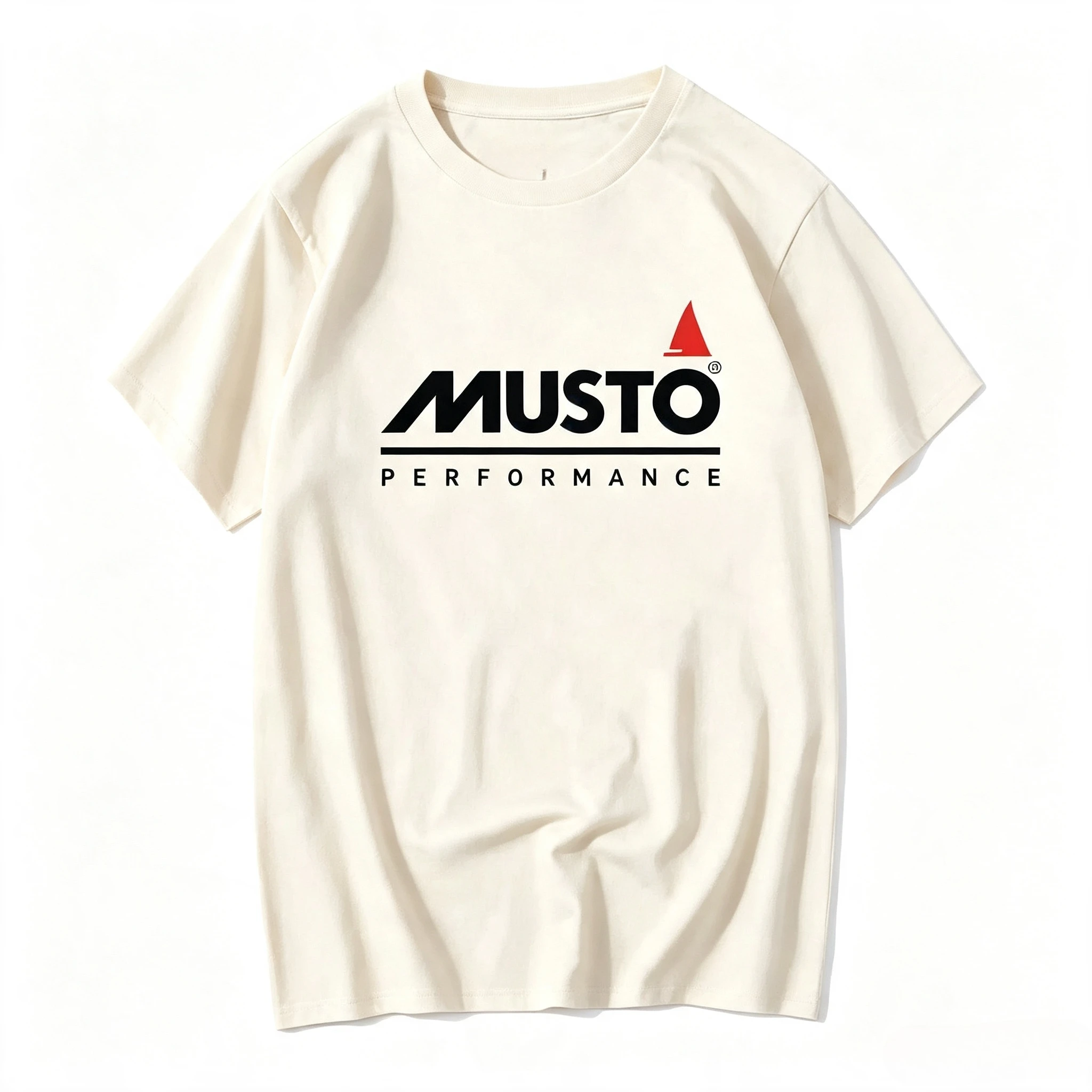 Musto Performance Herren Schwarzes Vintage Weiches Stylisches Designer T-Shirt für Männer und Frauen Sommer Y2K Streetwear Top – Detail 6