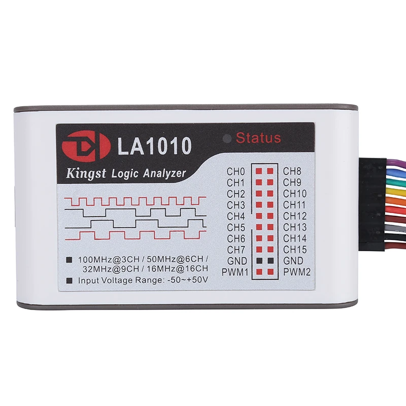 New Kingst LA1010 LA2016 16CH USB Logic Analyzer MCU ARM FPGA Debug Tool English software