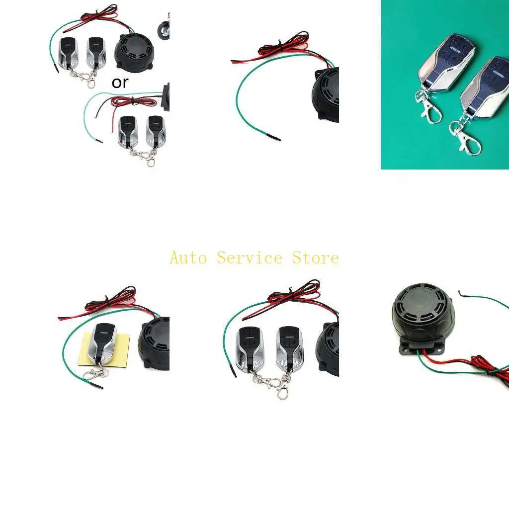 462A Long-distance Dual Remote Control Anti Theft Alarm Motorcycle Alarm Security System with Sensitive Vibration