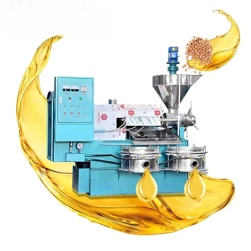 Palm oil press/sunflower/peanut/olive oil press/small business combination automatic screw press