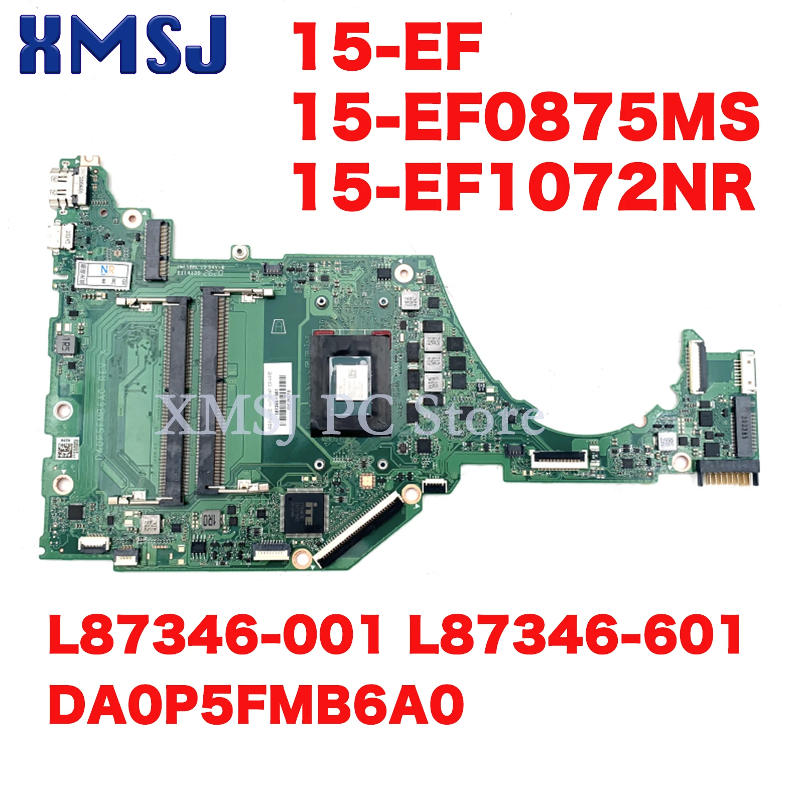 

For HP 15S-EQ 15-EQ 15-EF Laptop Motherboard DA0P5FMB6A0 DA0P5EMB6E0 With 3150 R3-3200 R5-3500 R7-3700 CPU L87346-001 L78726-601